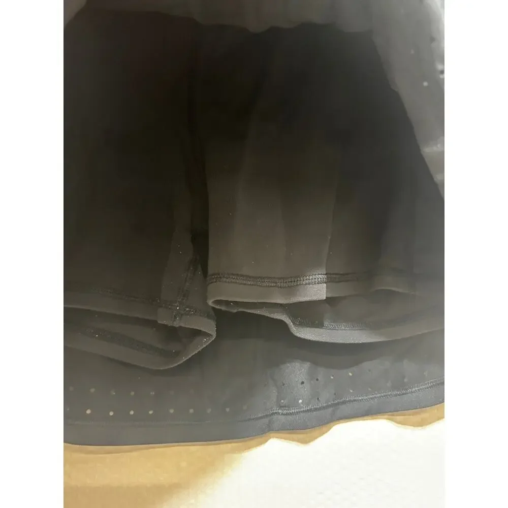 Athleta Skirt Skort Mini Womens Medium Black Tennis Golf Breathable Stretch